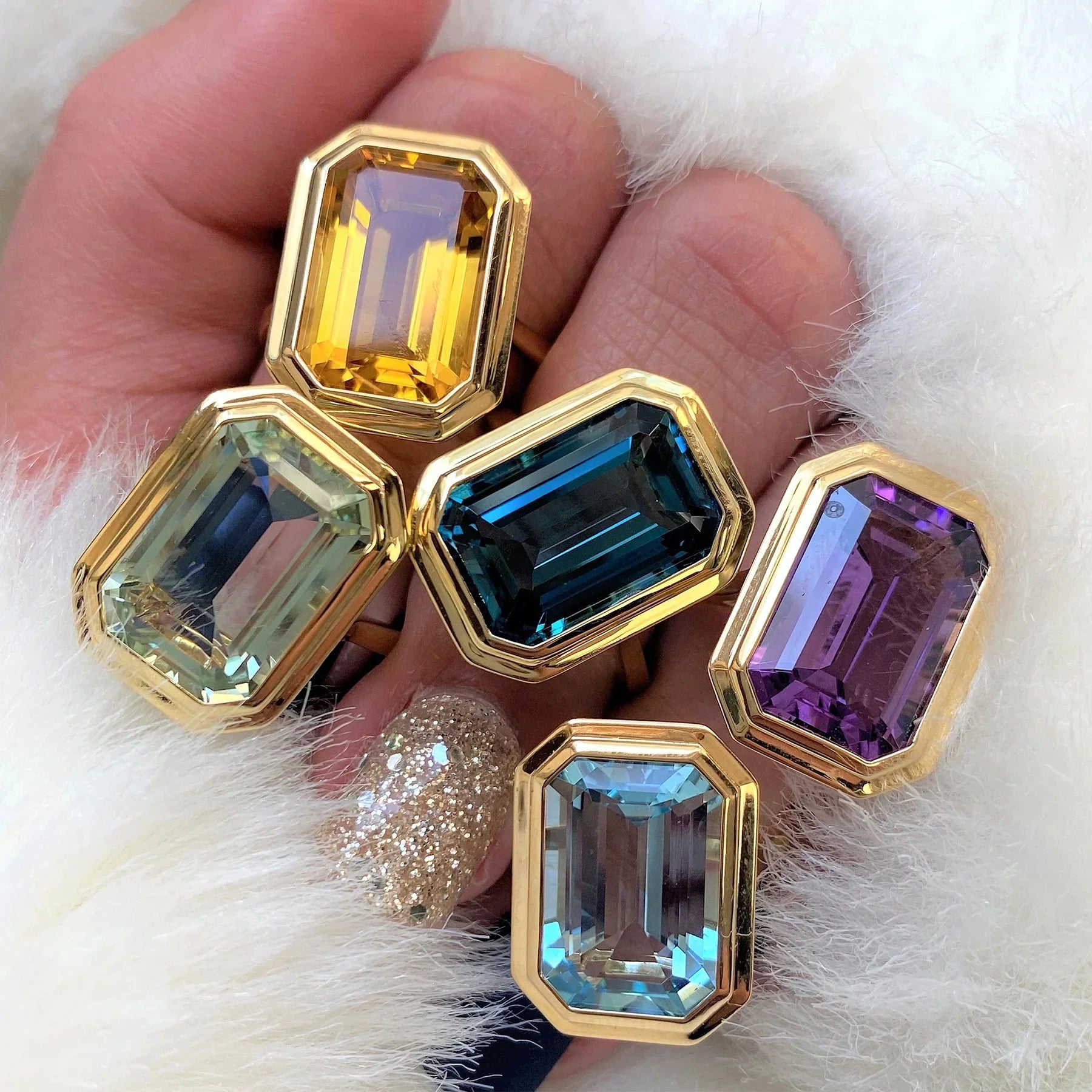 Manhattan 18K Rose Gold Lavender Amethyst Ring