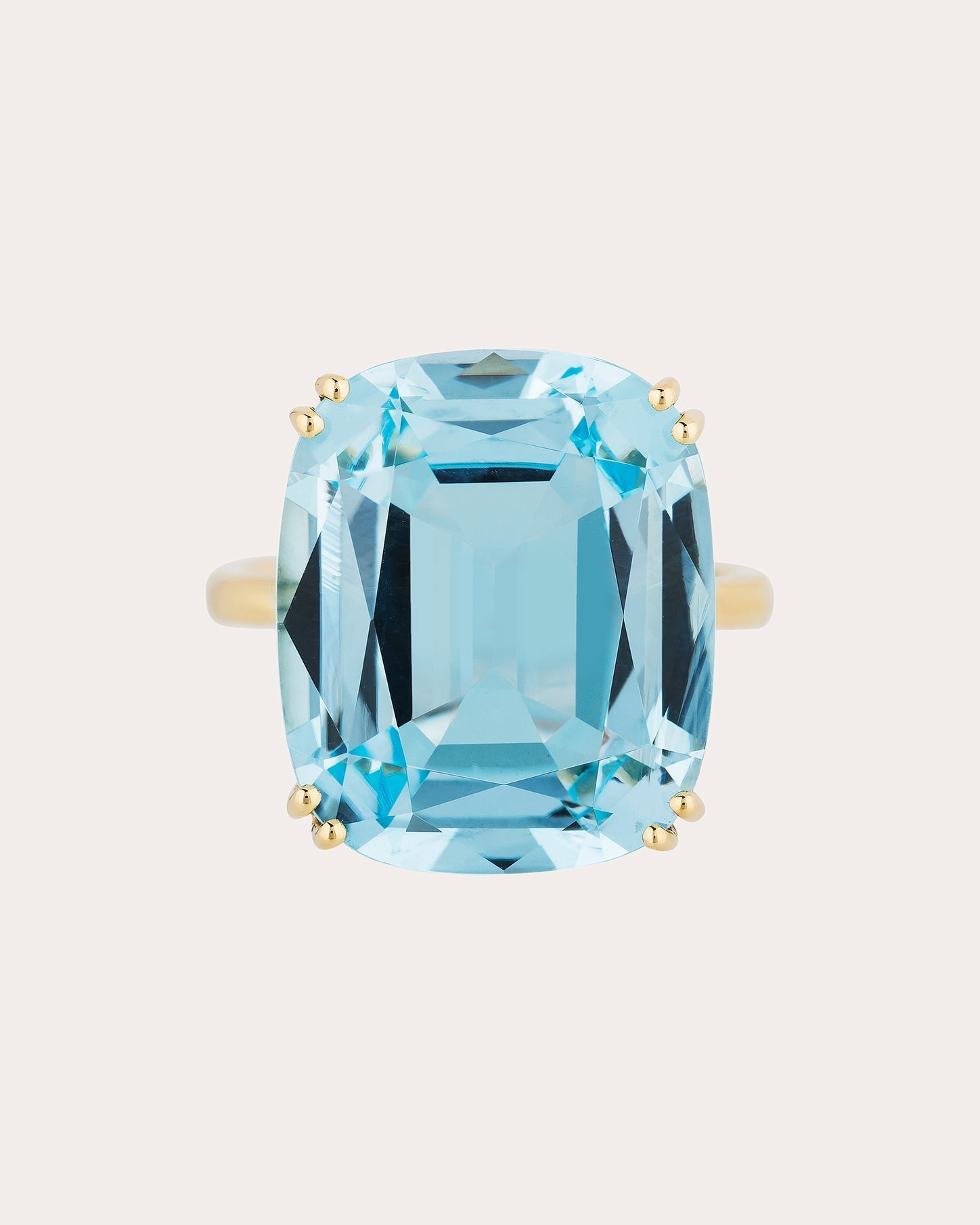 Gossip 18K Gold Blue Topaz Ring