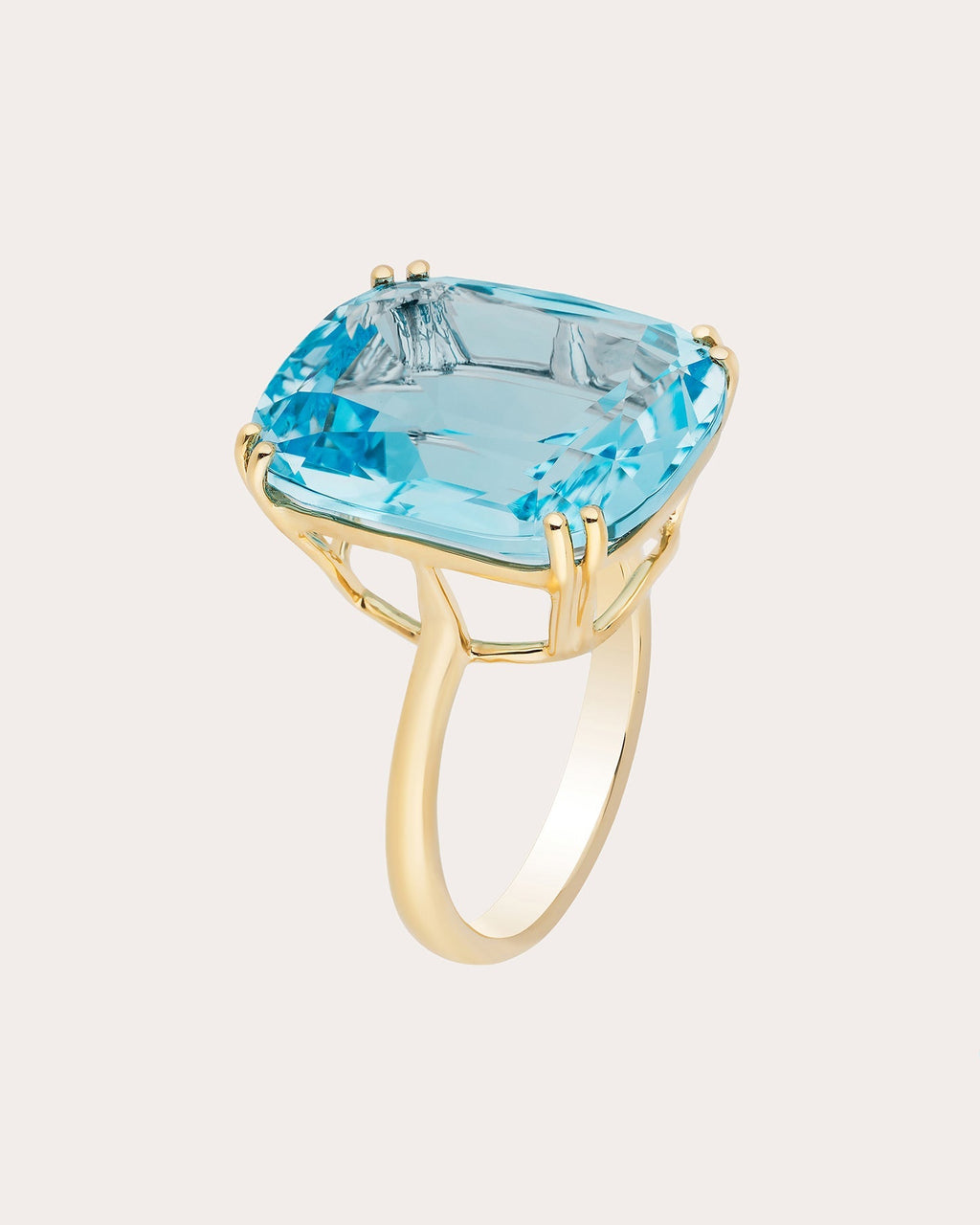 Gossip 18K Gold Blue Topaz Ring