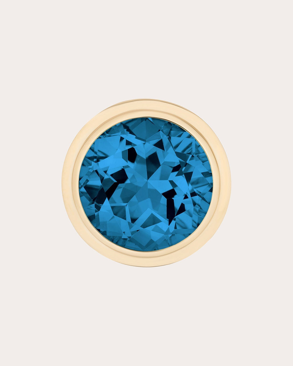 Manhattan 18K Gold London Blue Topaz Ring