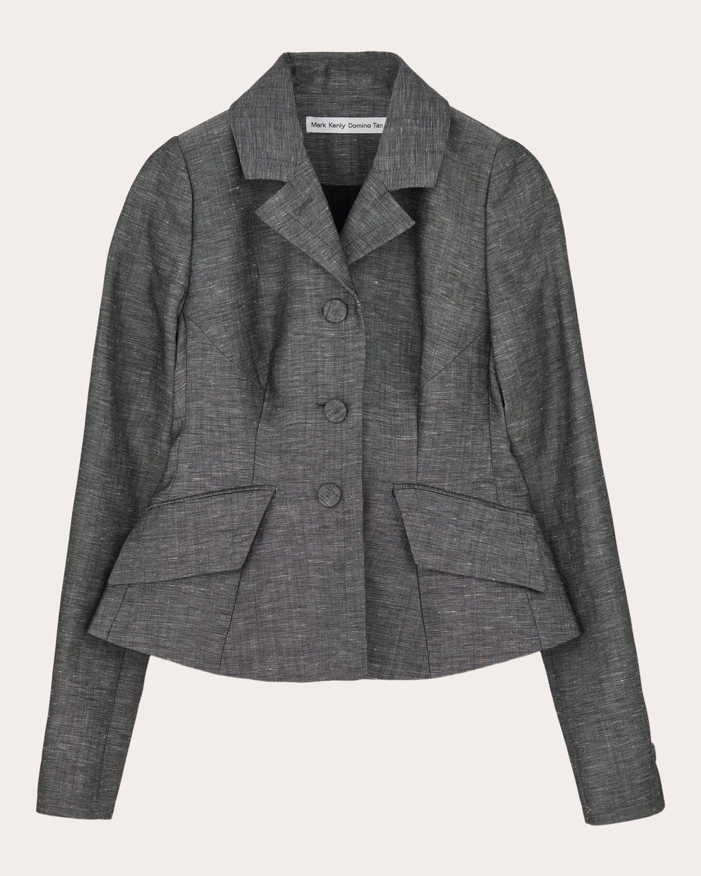 Justine Wool-Blend Peplum Blazer