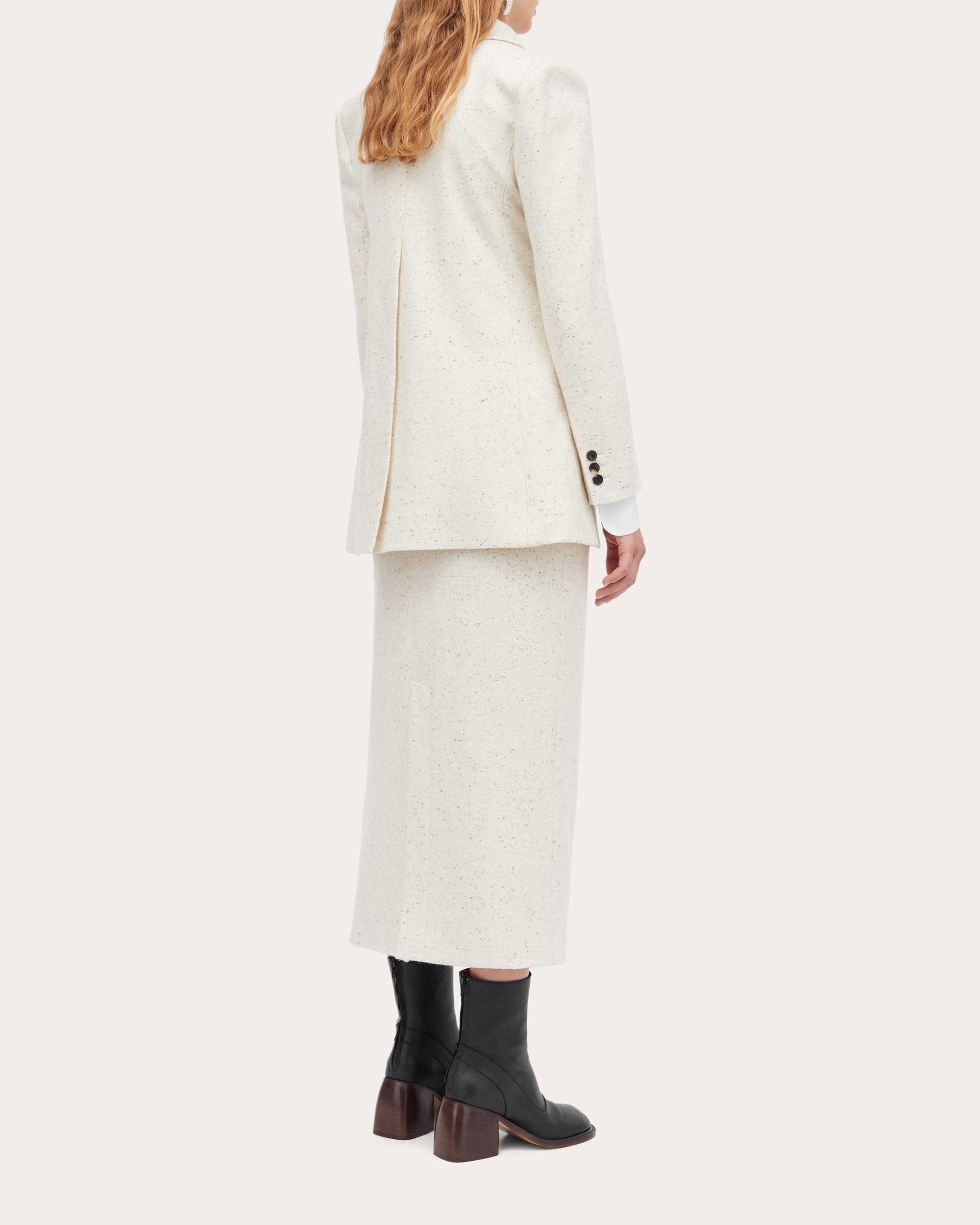 Jemina Wool-Blend Dupioni Blazer
