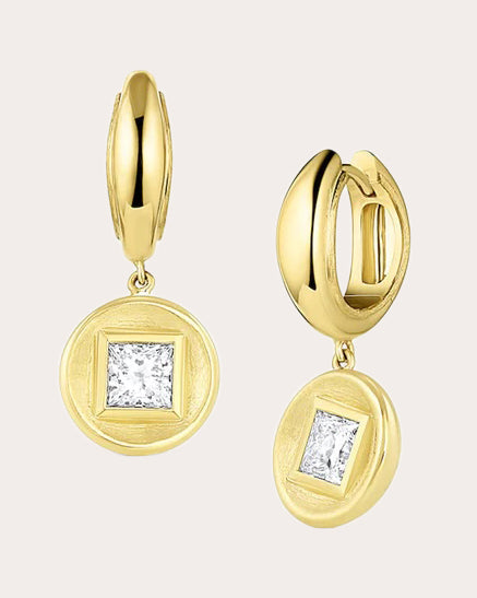 Stardust 18K Gold Diamond Earrings