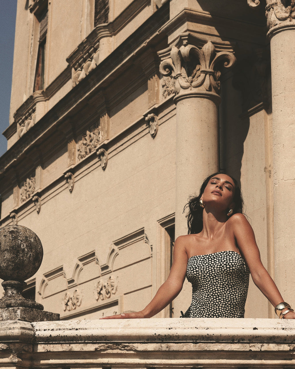 Joan Printed Ruched Swimsuit
