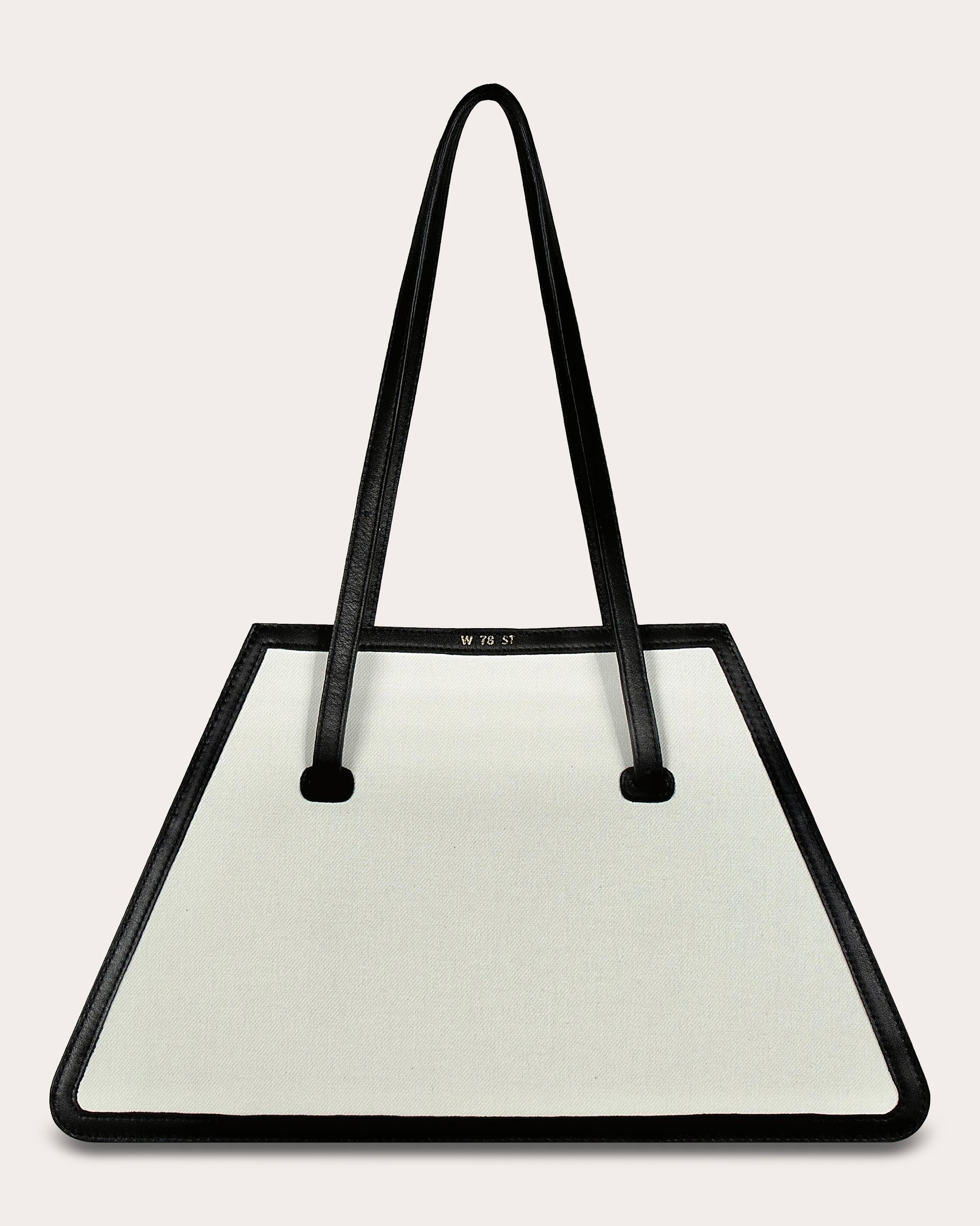 The Jolie Leather-Trimmed Canvas Shoulder Bag