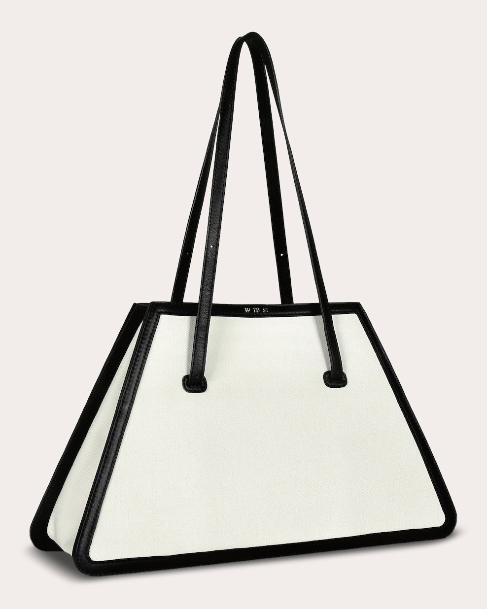 The Jolie Leather-Trimmed Canvas Shoulder Bag