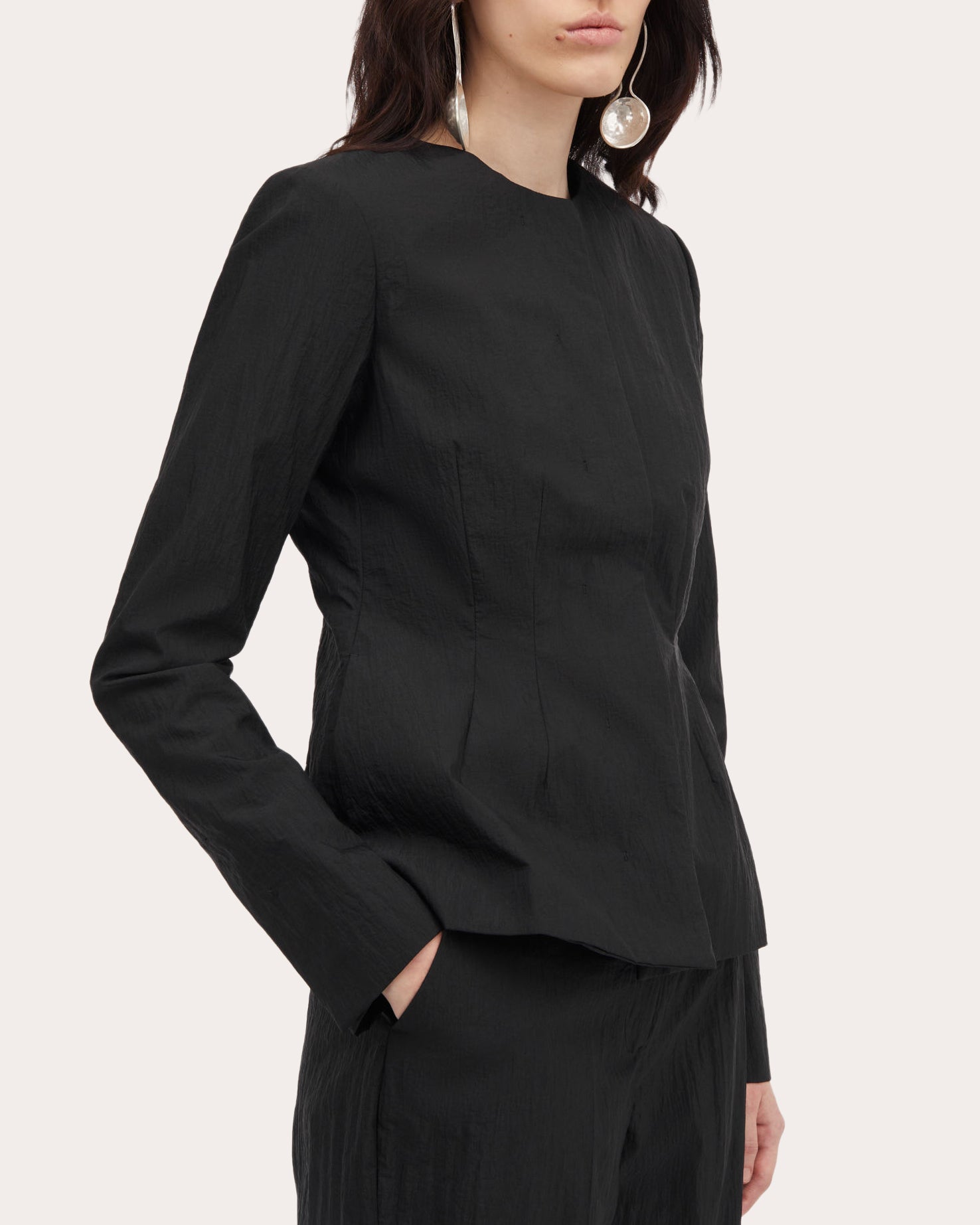 Julienne Crinkled Techno Jacket