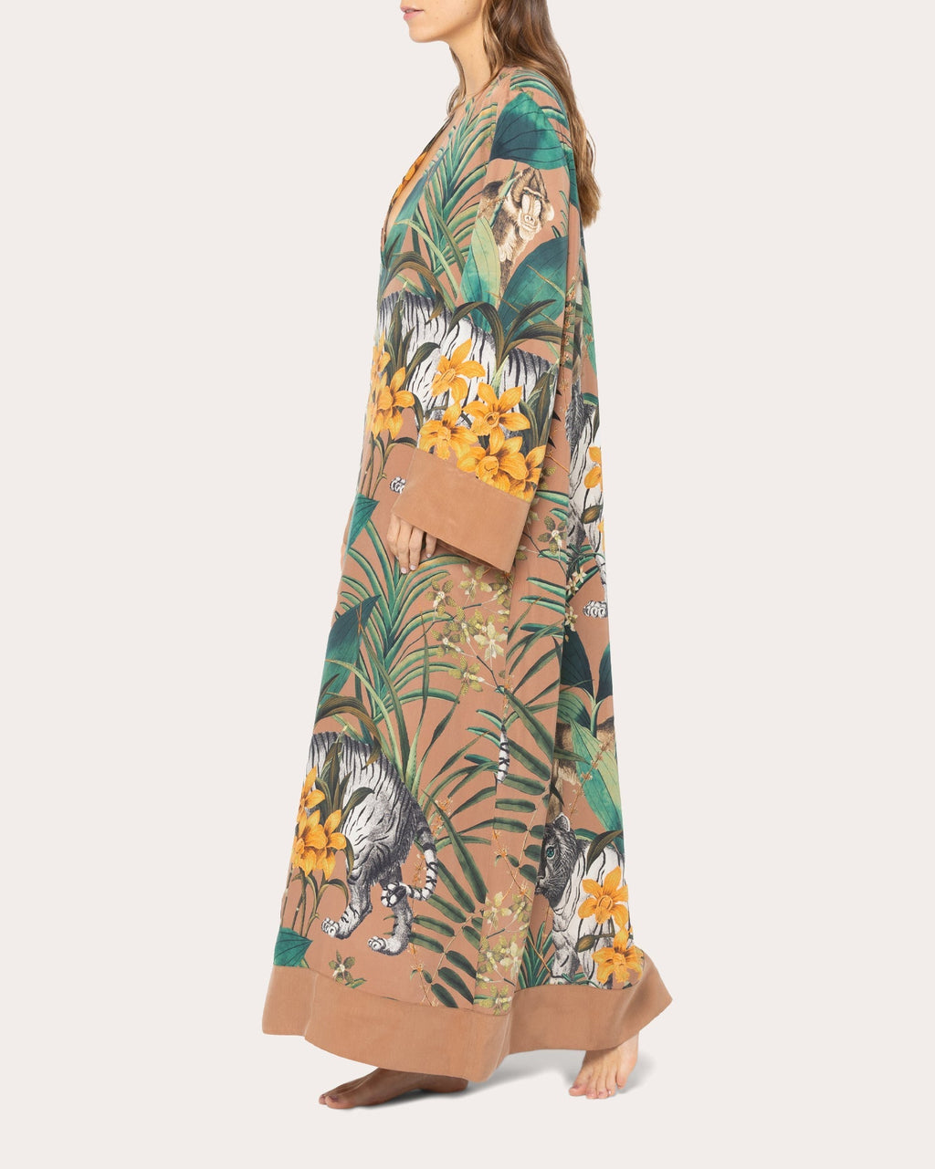 Serengeti Printed Satin Maxi Dress