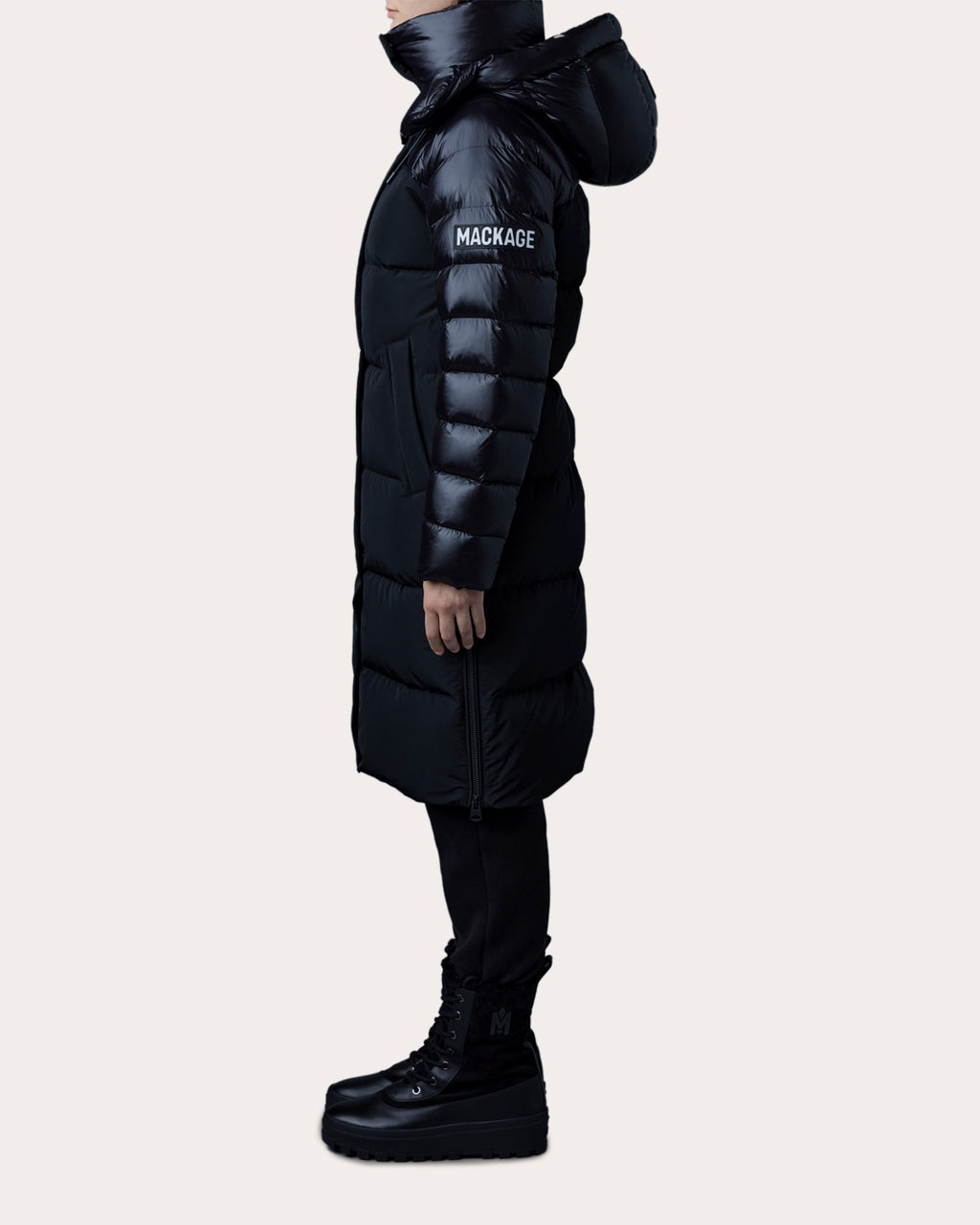 Kaz Mixed-Media Down Jacket
