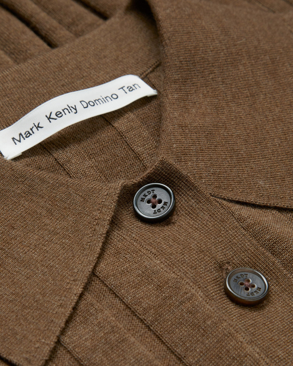 Kino Ribbed Wool Polo Top