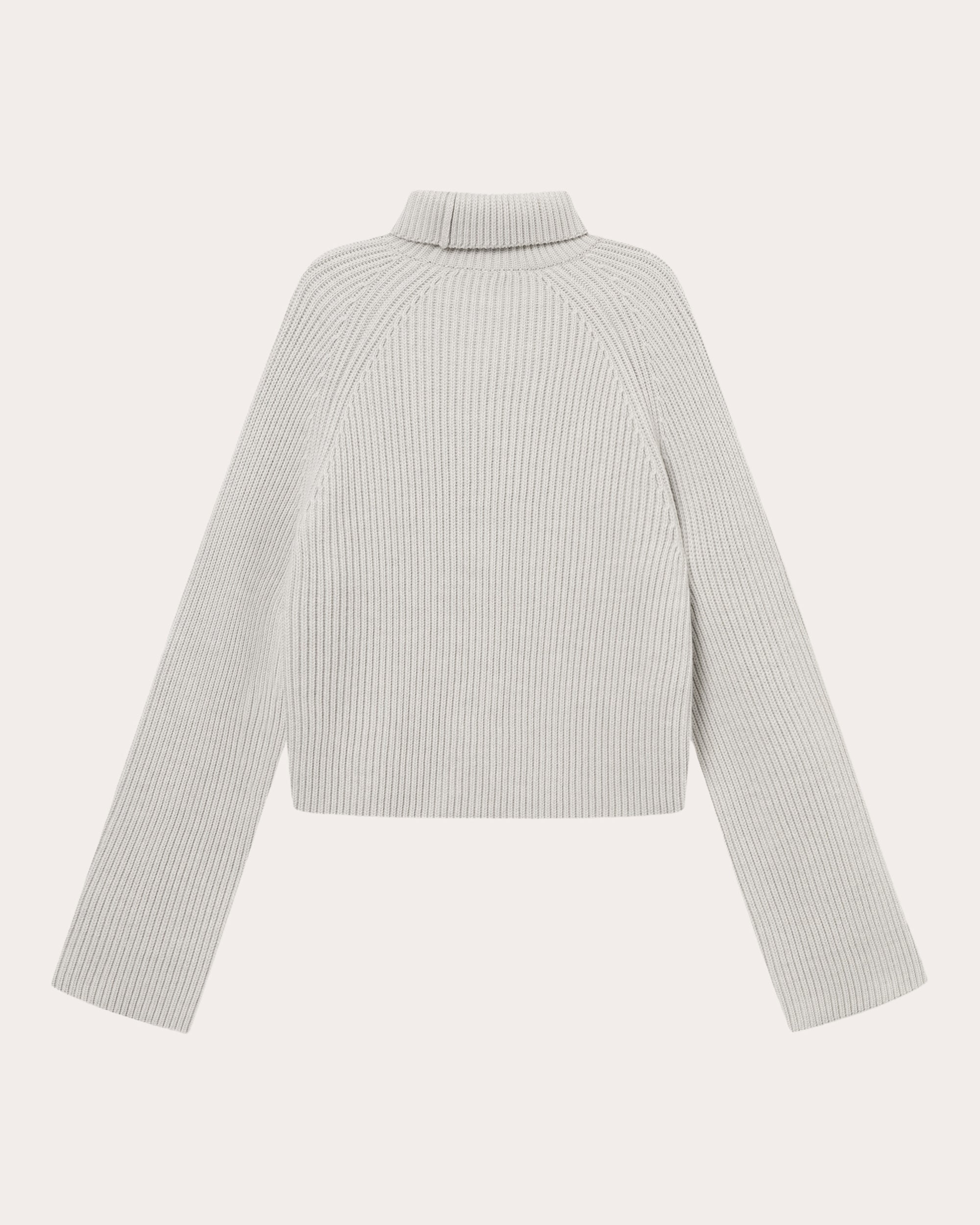Kornelle Ribbed Wool Turtleneck Sweater