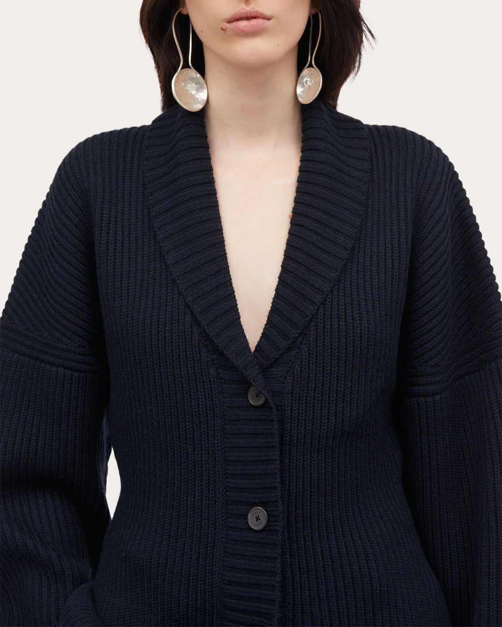 Katsu Ribbed Wool Cardigan