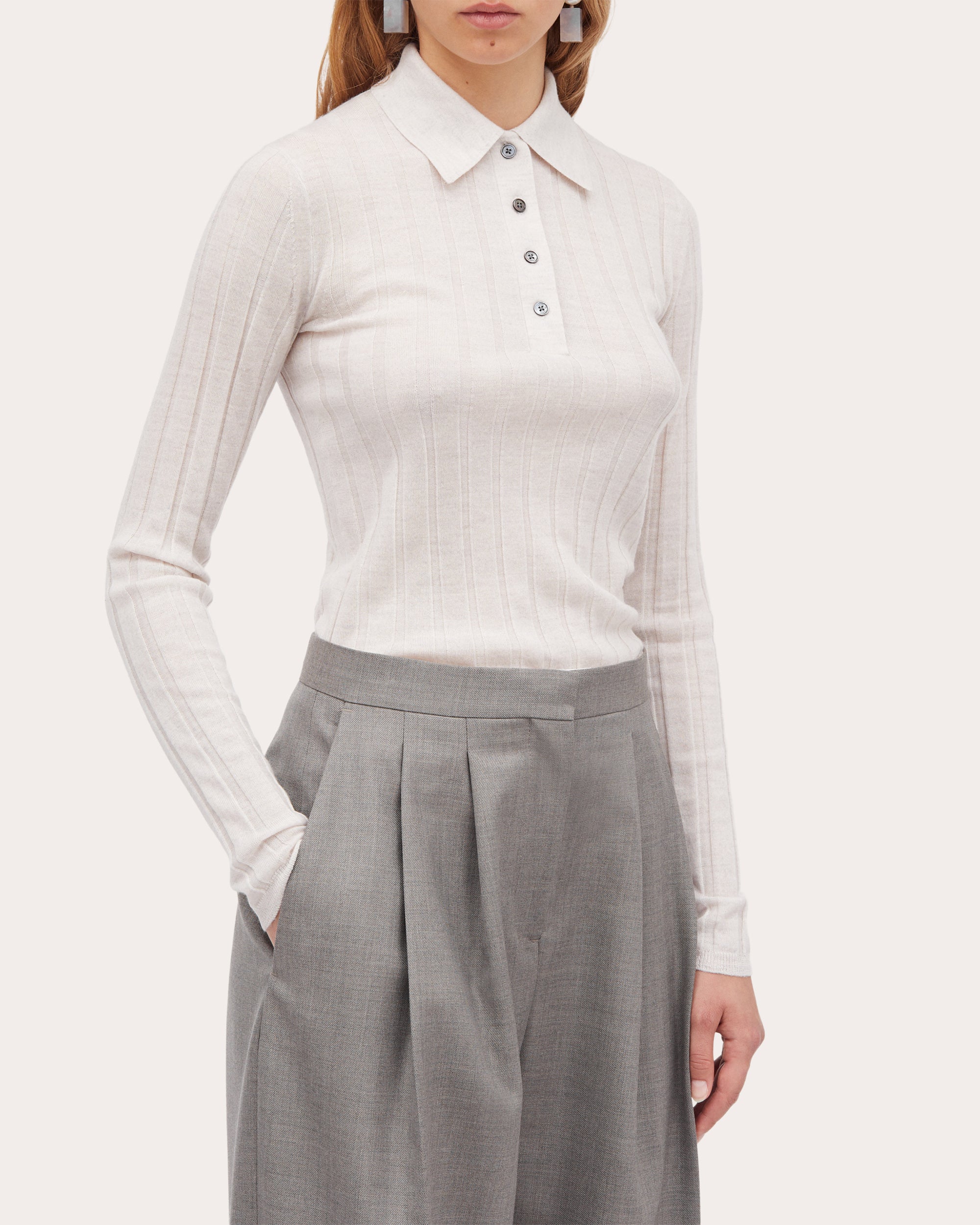 Kini Merino Ribbed Polo