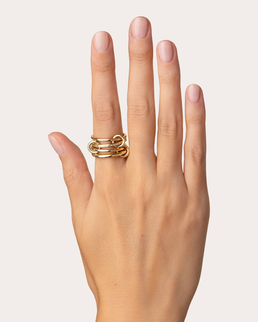 Kira 18K Gold Diamond Linked Rings