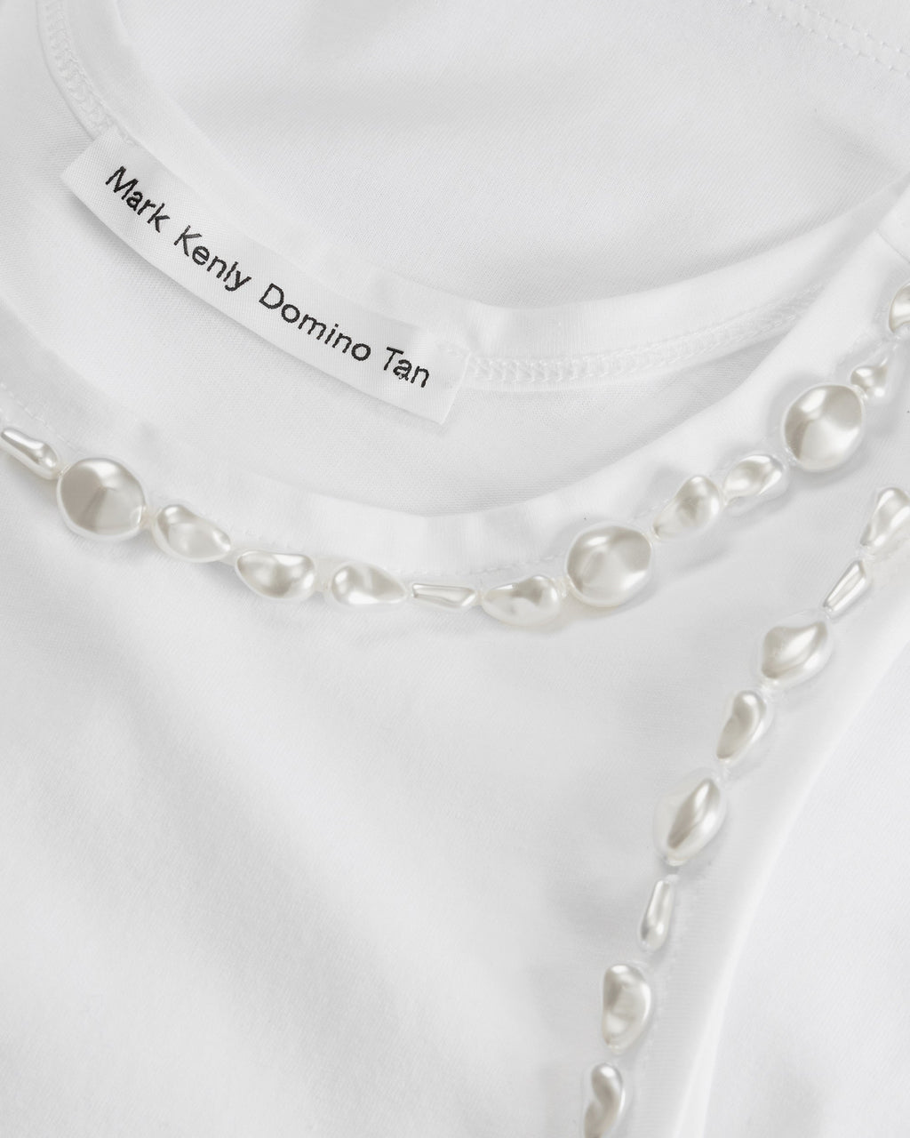 Lea Atelier Embellished Cotton Tank