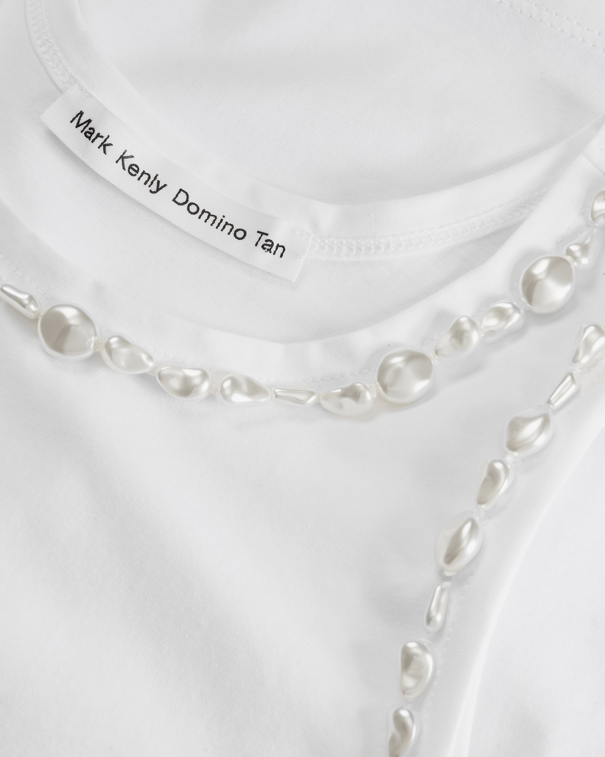 Lea Atelier Embellished Cotton Tank