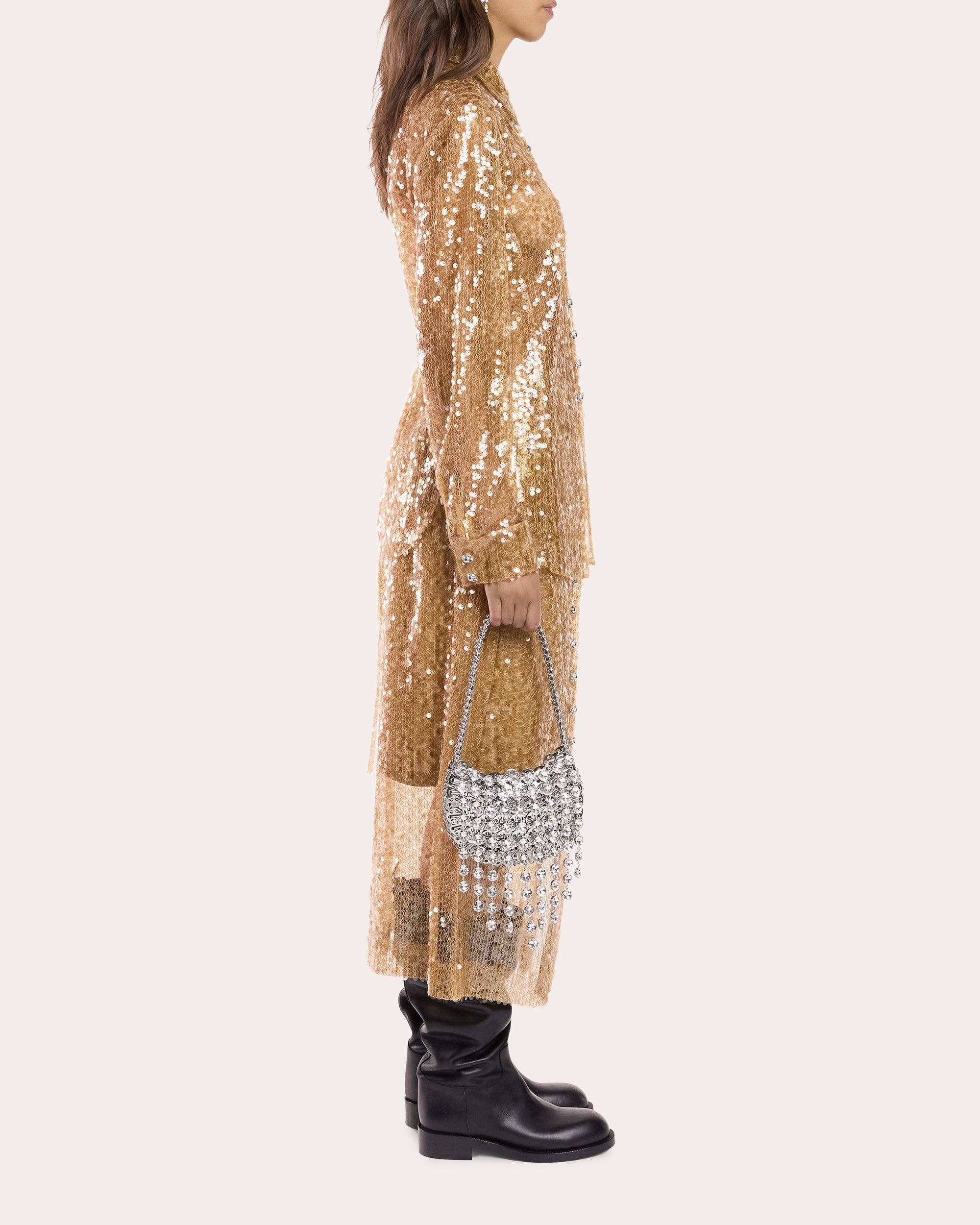 Embellished Sequin-Embroidered Shirt