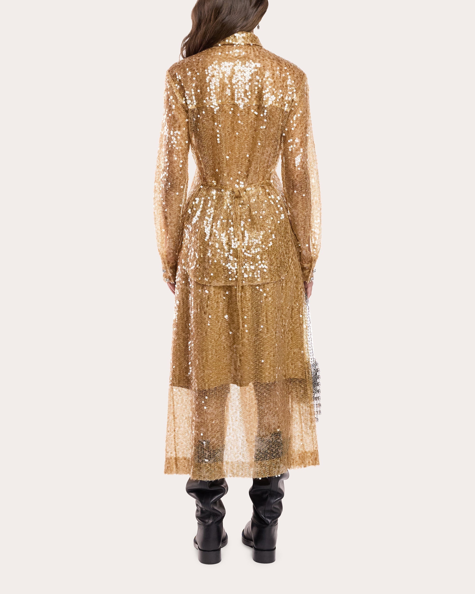 Embellished Sequin-Embroidered Shirt