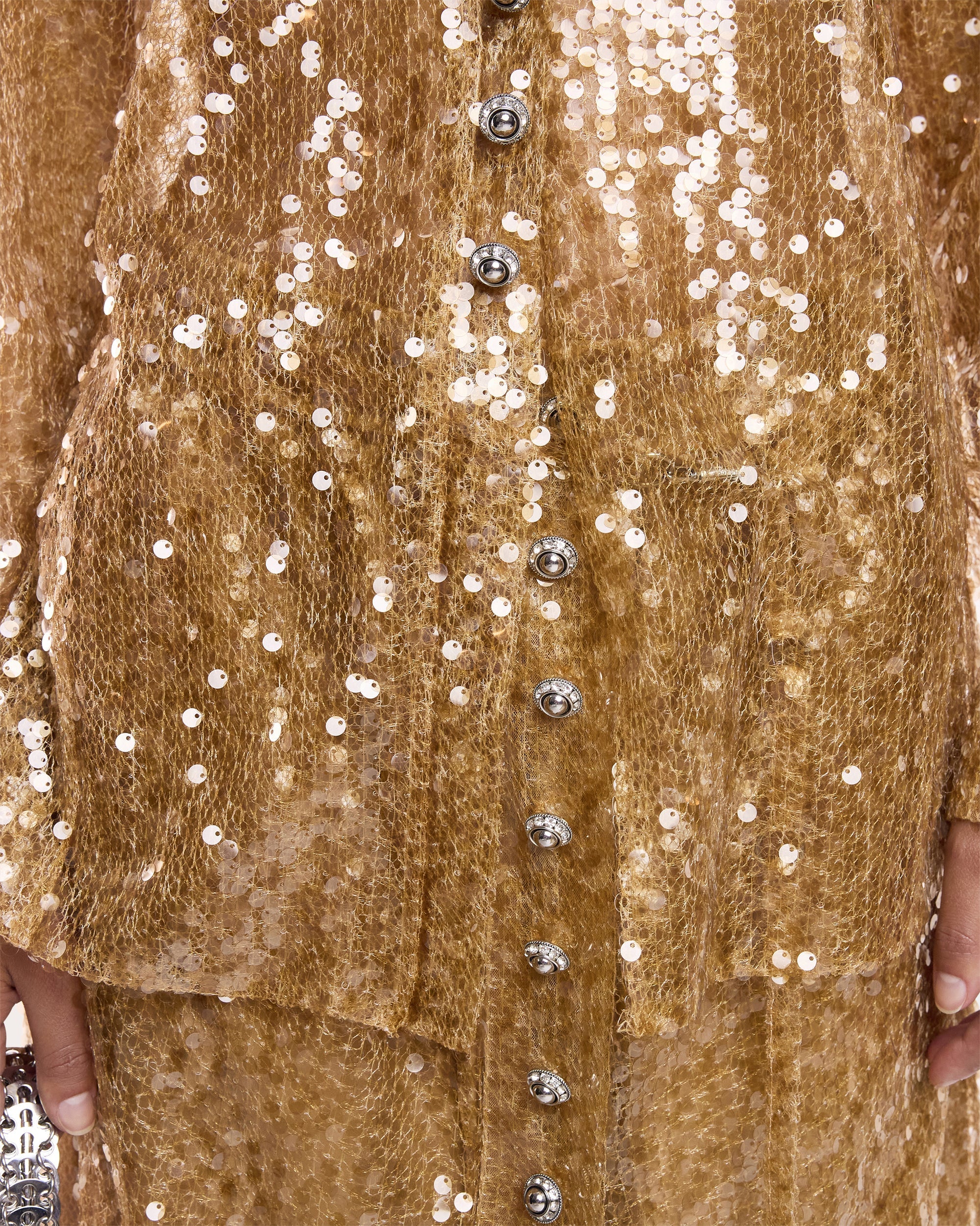 Embellished Sequin-Embroidered Shirt