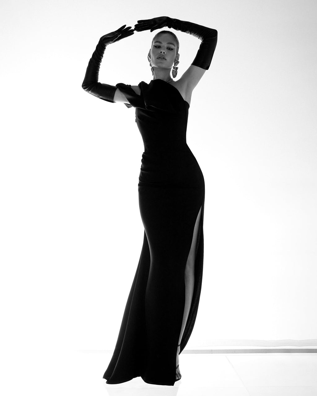 Narcisse Structured Drape Gown