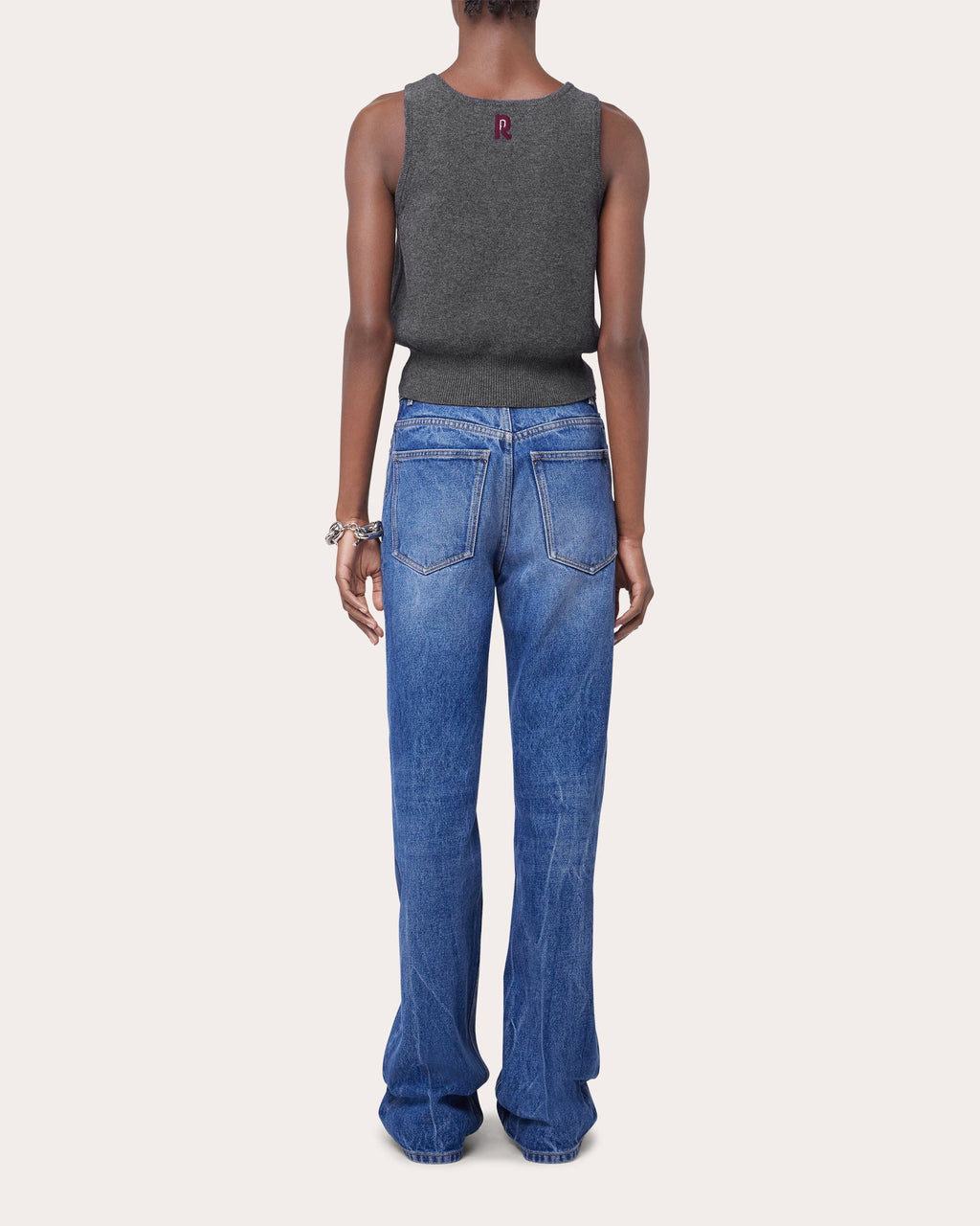 Embroidered Crystal-Embellished Wool-Cashmere Top
