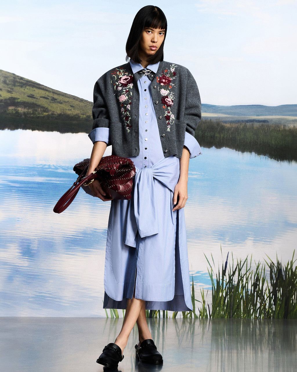 Embroidered Crystal-Embellished Wool-Cashmere Cardigan
