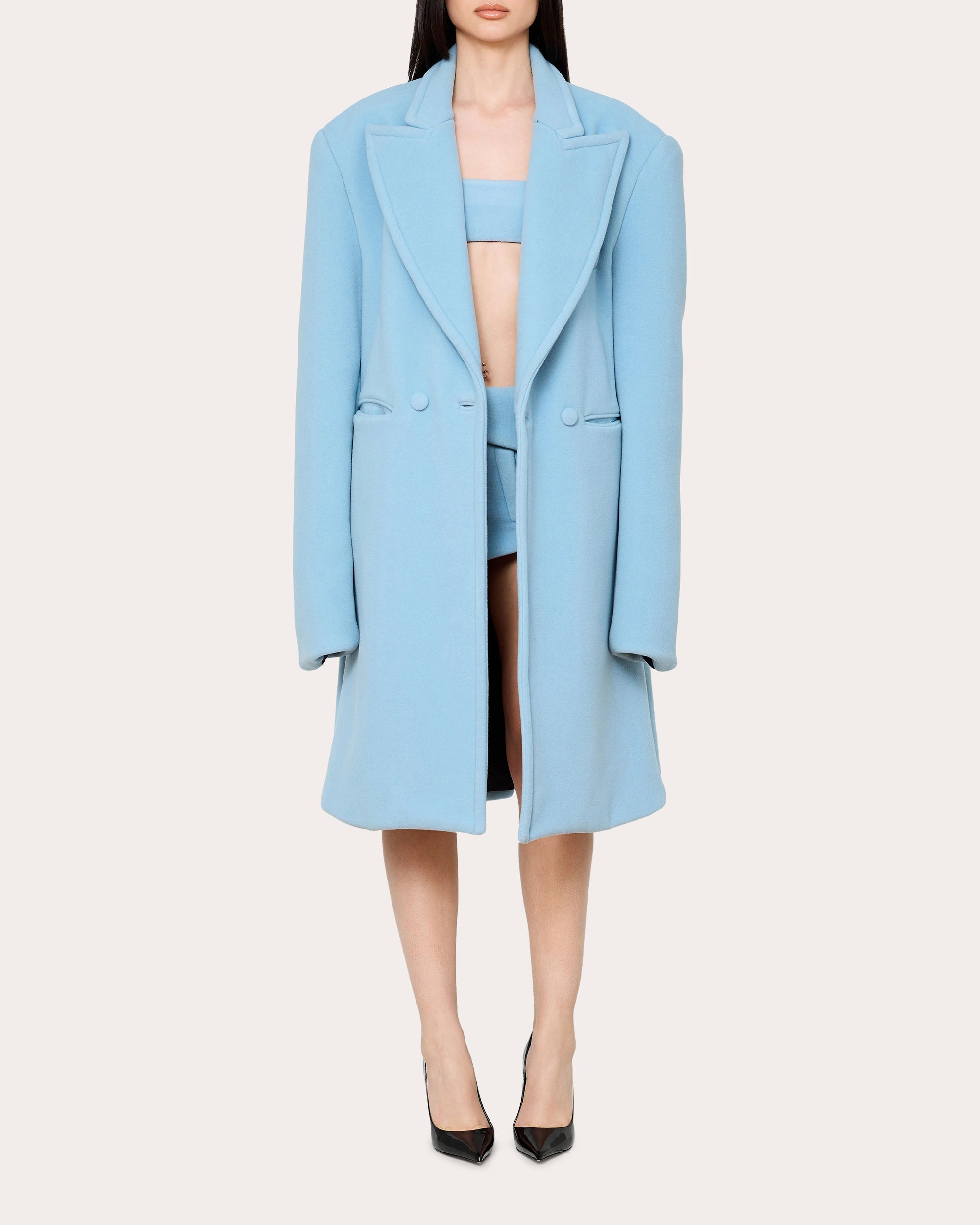 Oversized Double-Faced Wool Coat