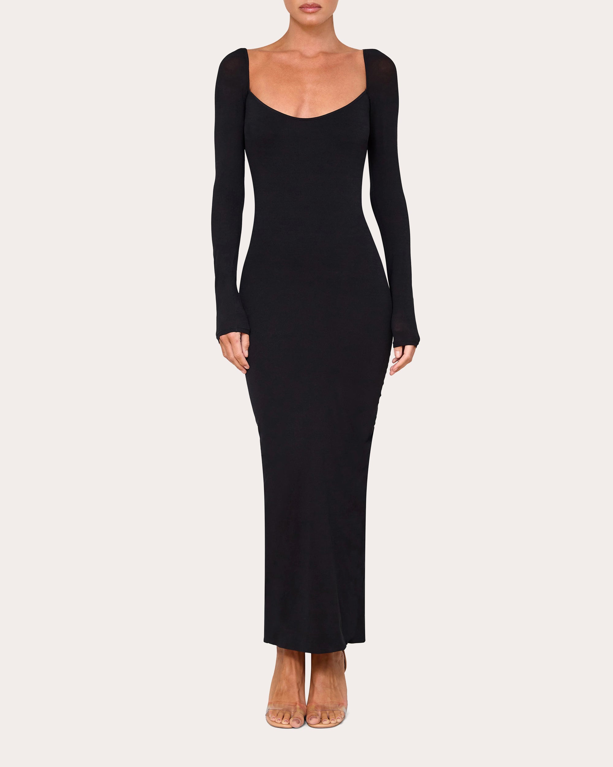 Asymmetric Ruched Jersey Gown
