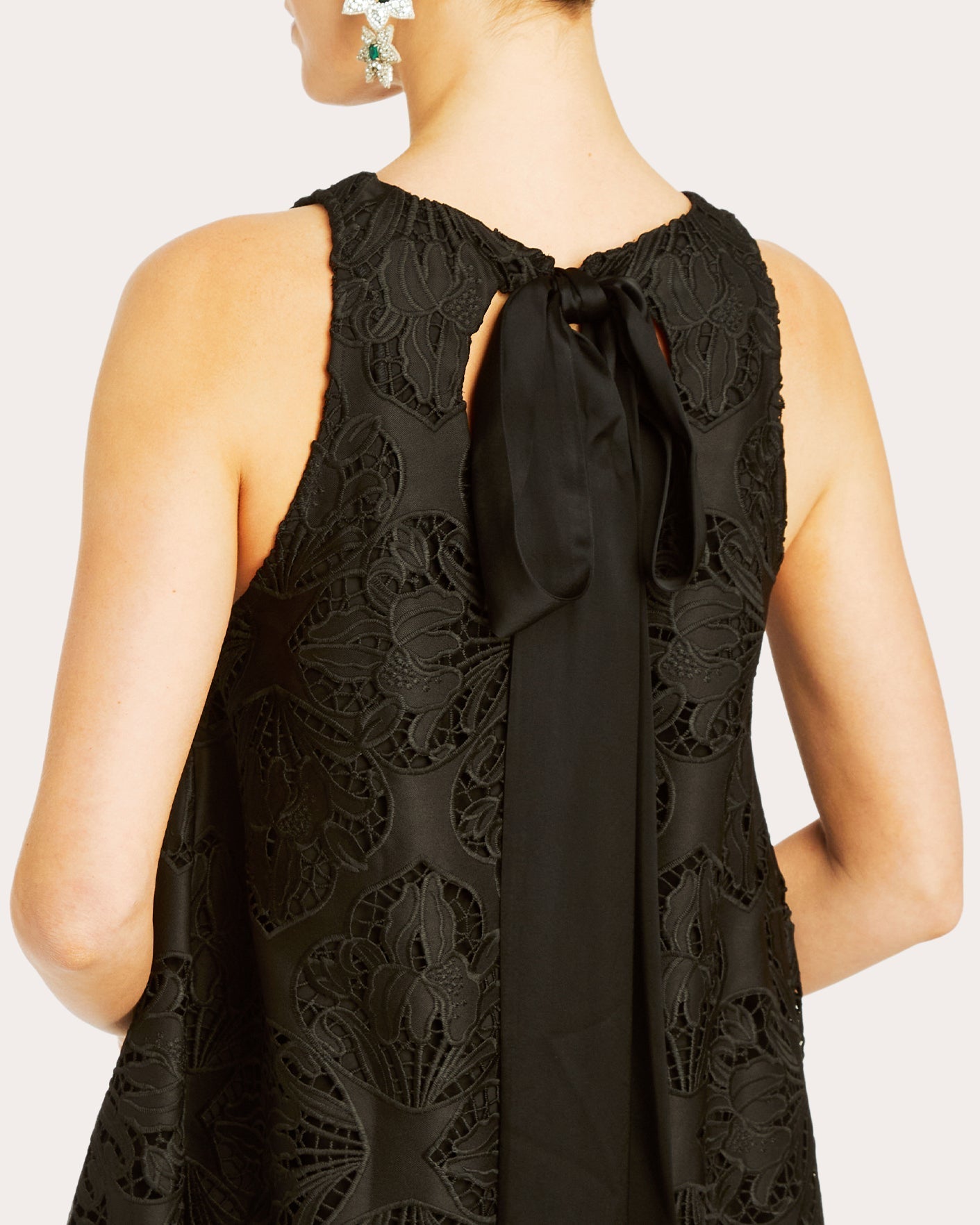Luli Scalloped Guipure Lace Mini Dress