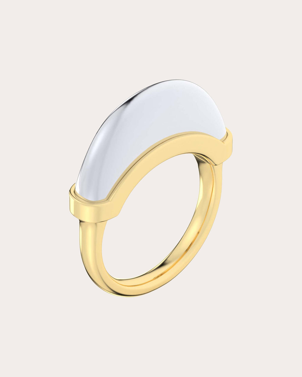 Luna Two-Tone 18K Gold Ring