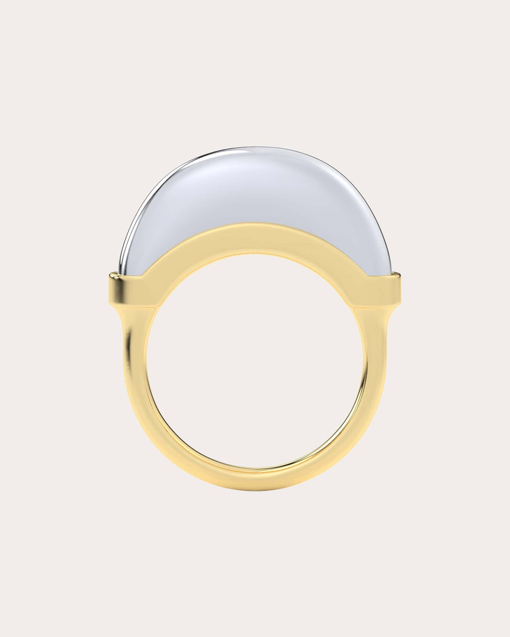 Luna Two-Tone 18K Gold Ring