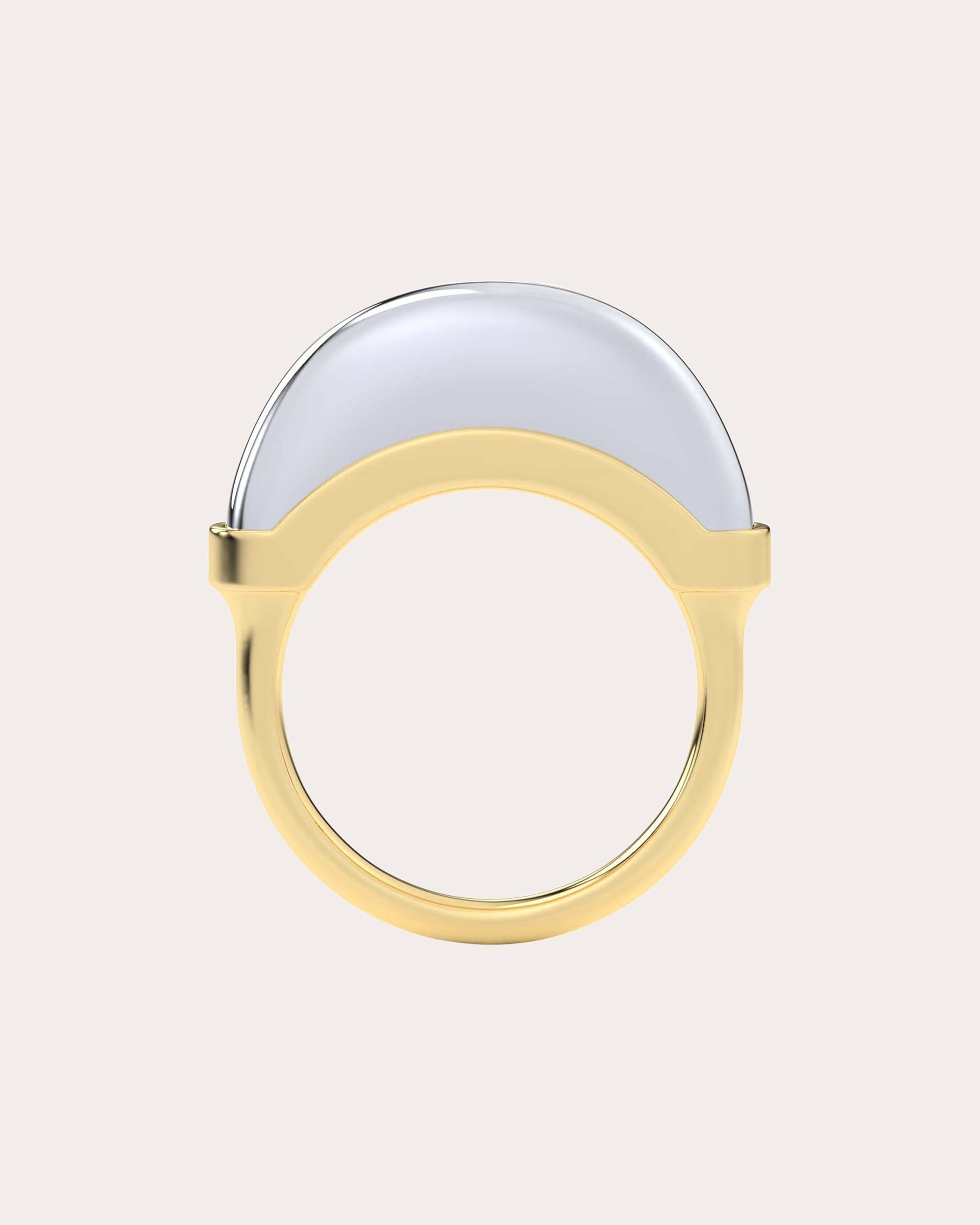 Luna Two-Tone 18K Gold Ring