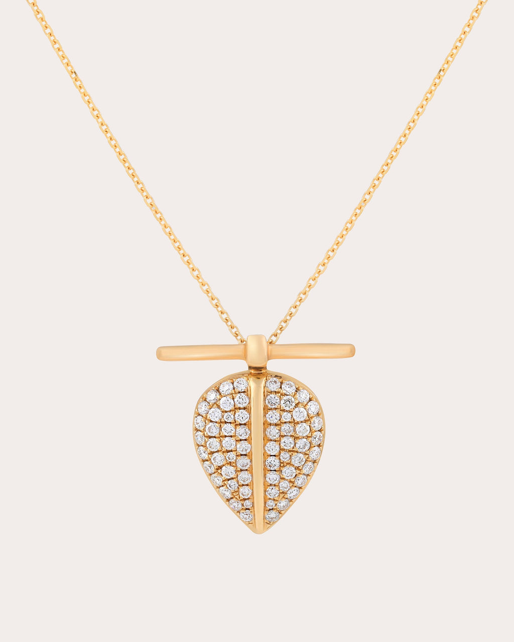 Lazarus 18K Gold Diamond Pavé Pendant Necklace