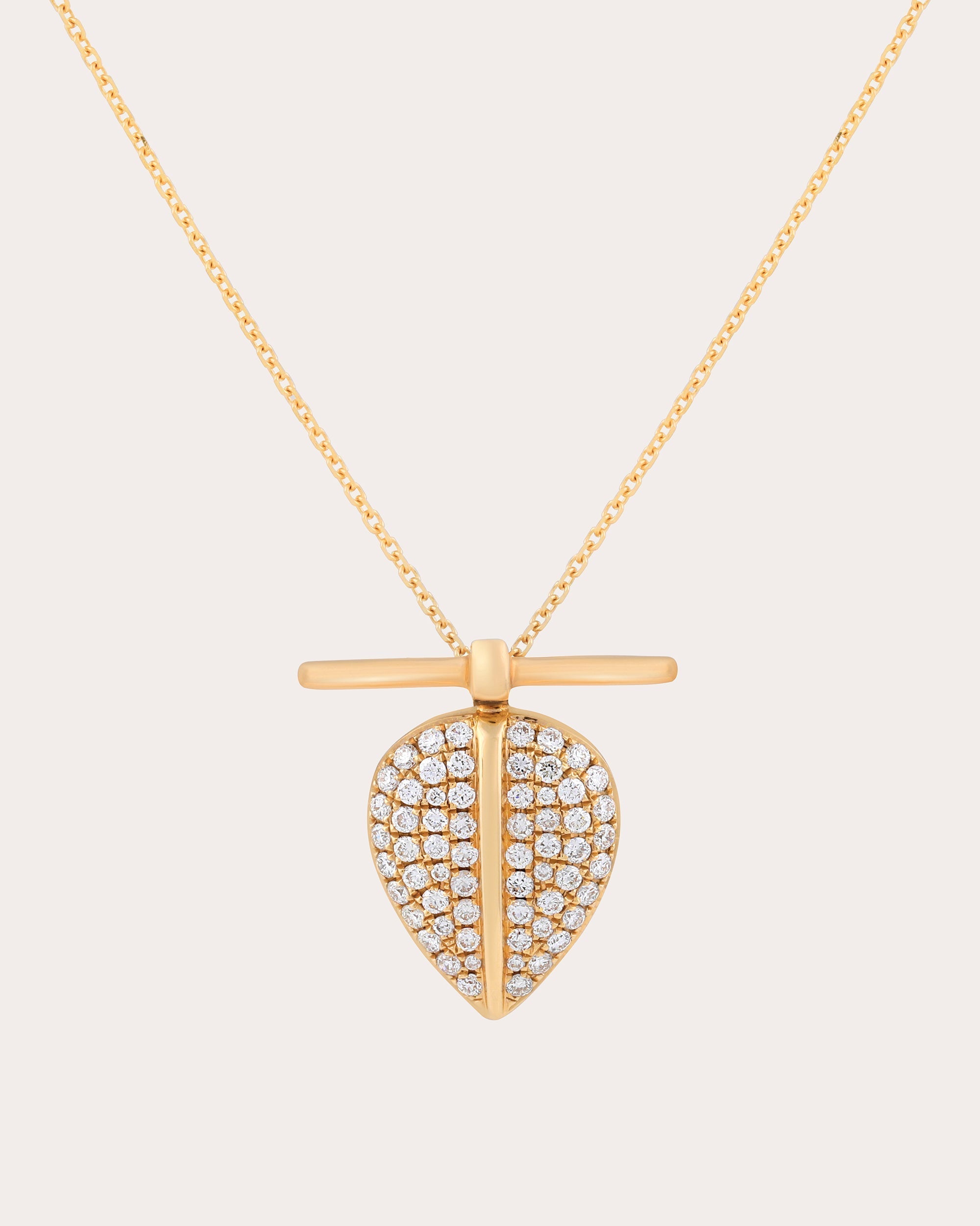 Lazarus 18K Gold Diamond Pavé Pendant Necklace
