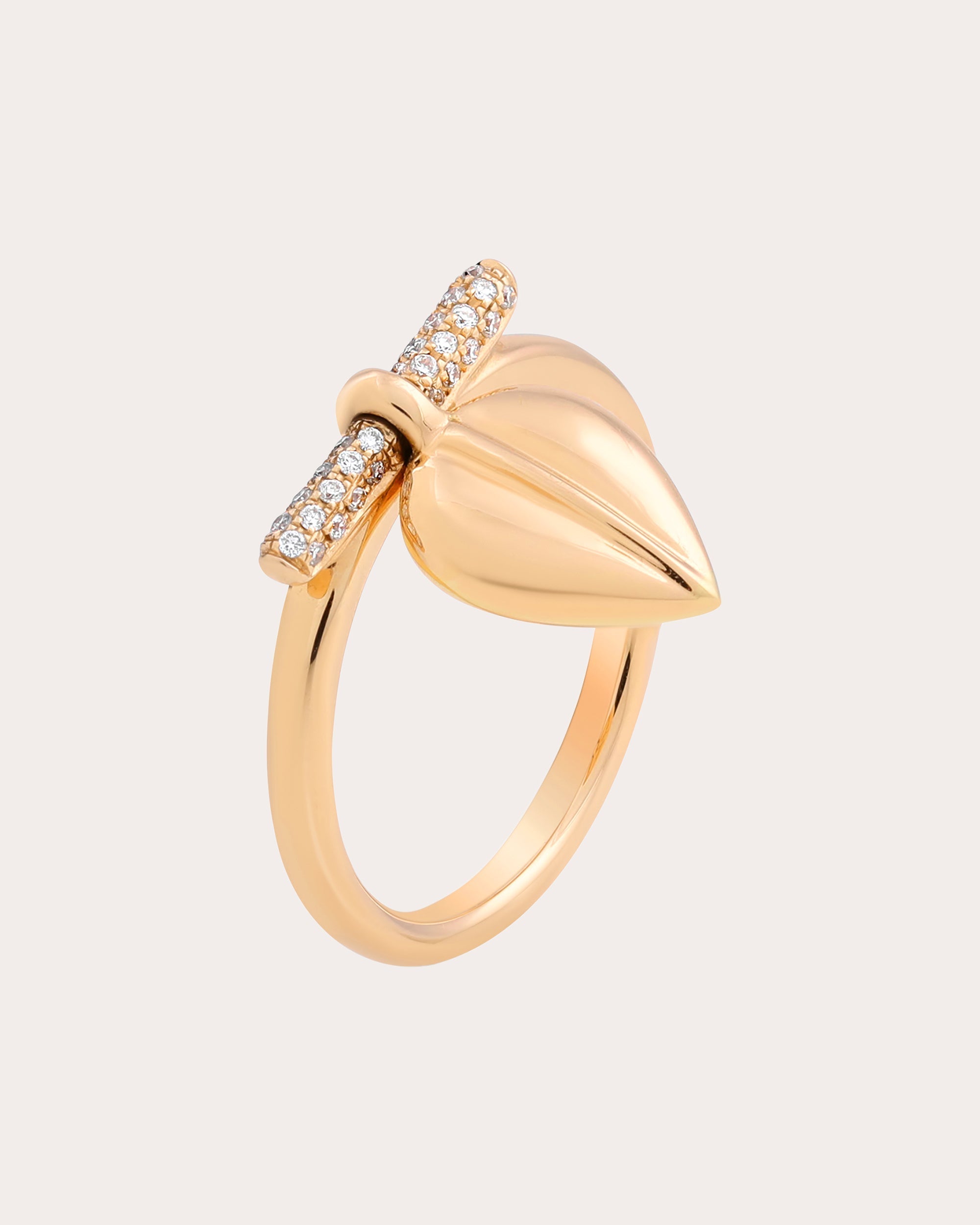 Lazarus 18K Gold Diamond Charm Ring