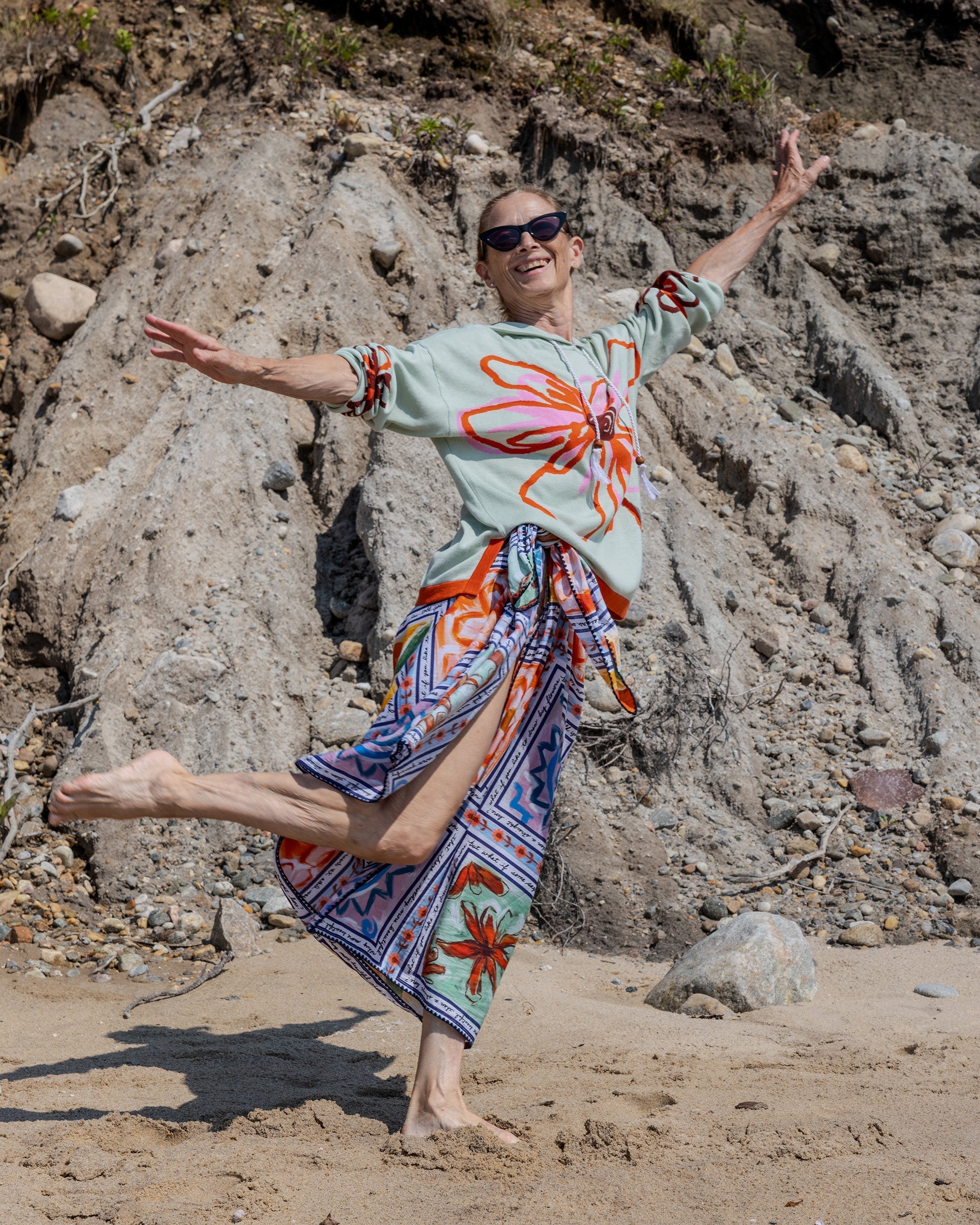 Marcia Embroidered Crochet-Trimmed Cotton-Blend Sarong