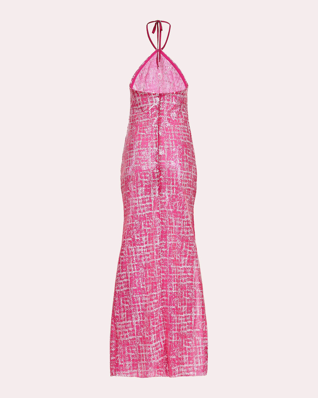 Serata Sequin-Embellished Halterneck Gown