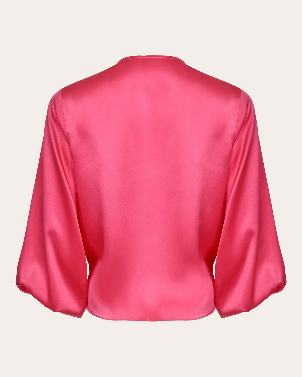Crystal Tie-Front Silk Blouse
