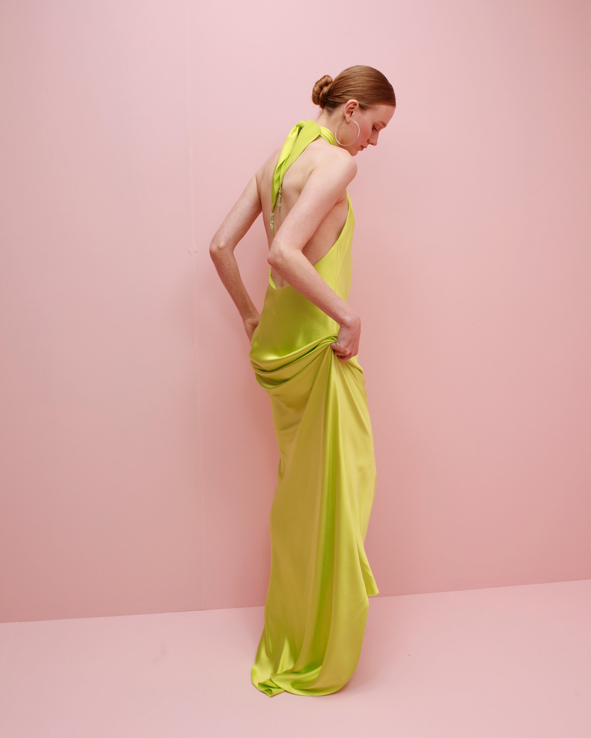 Olivia Embroidered Silk Dress