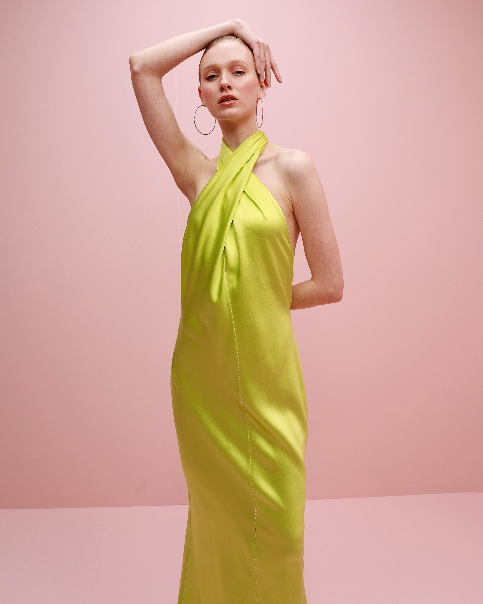 Olivia Embroidered Silk Dress
