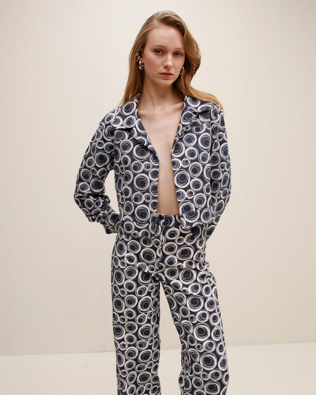 Cerccio Printed Denim Jacket