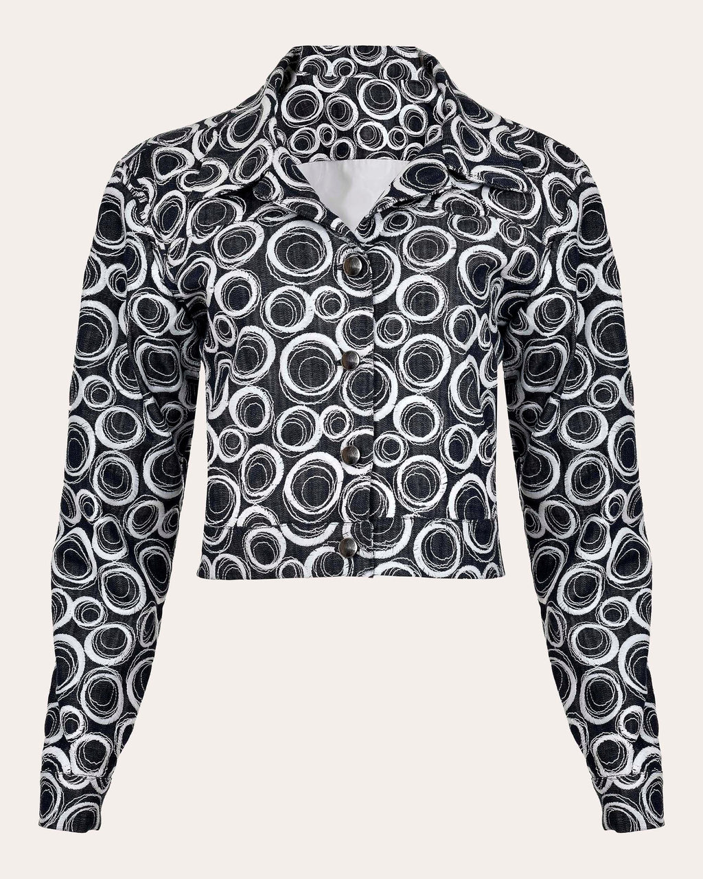 Cerccio Printed Denim Jacket