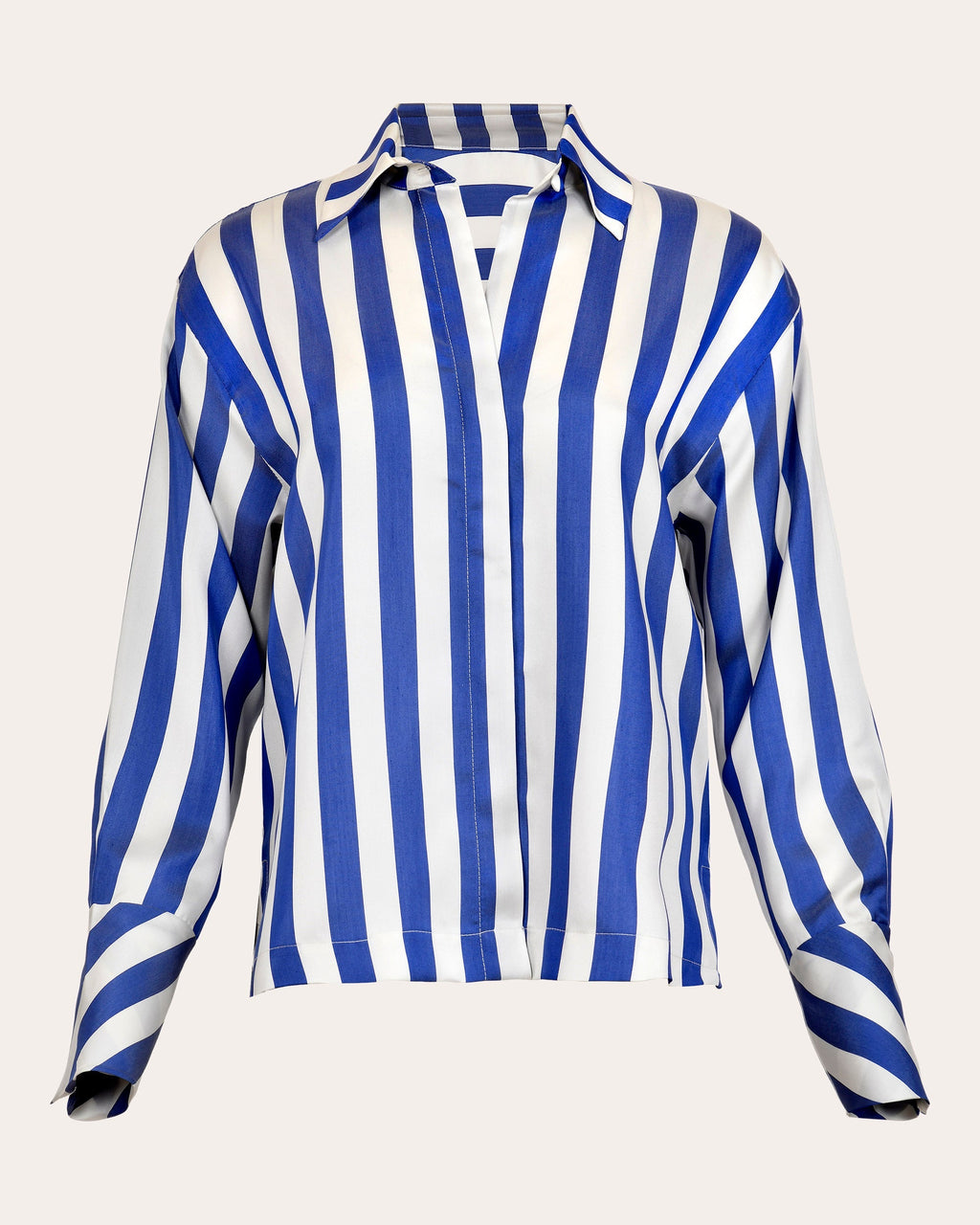 Cielo Striped Silk Blouse