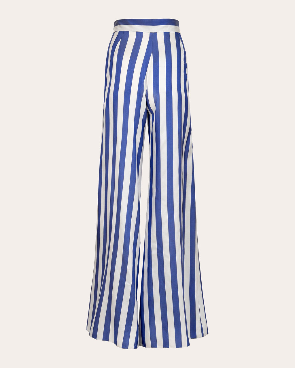 Acqua Striped Silk Wide Leg Pants