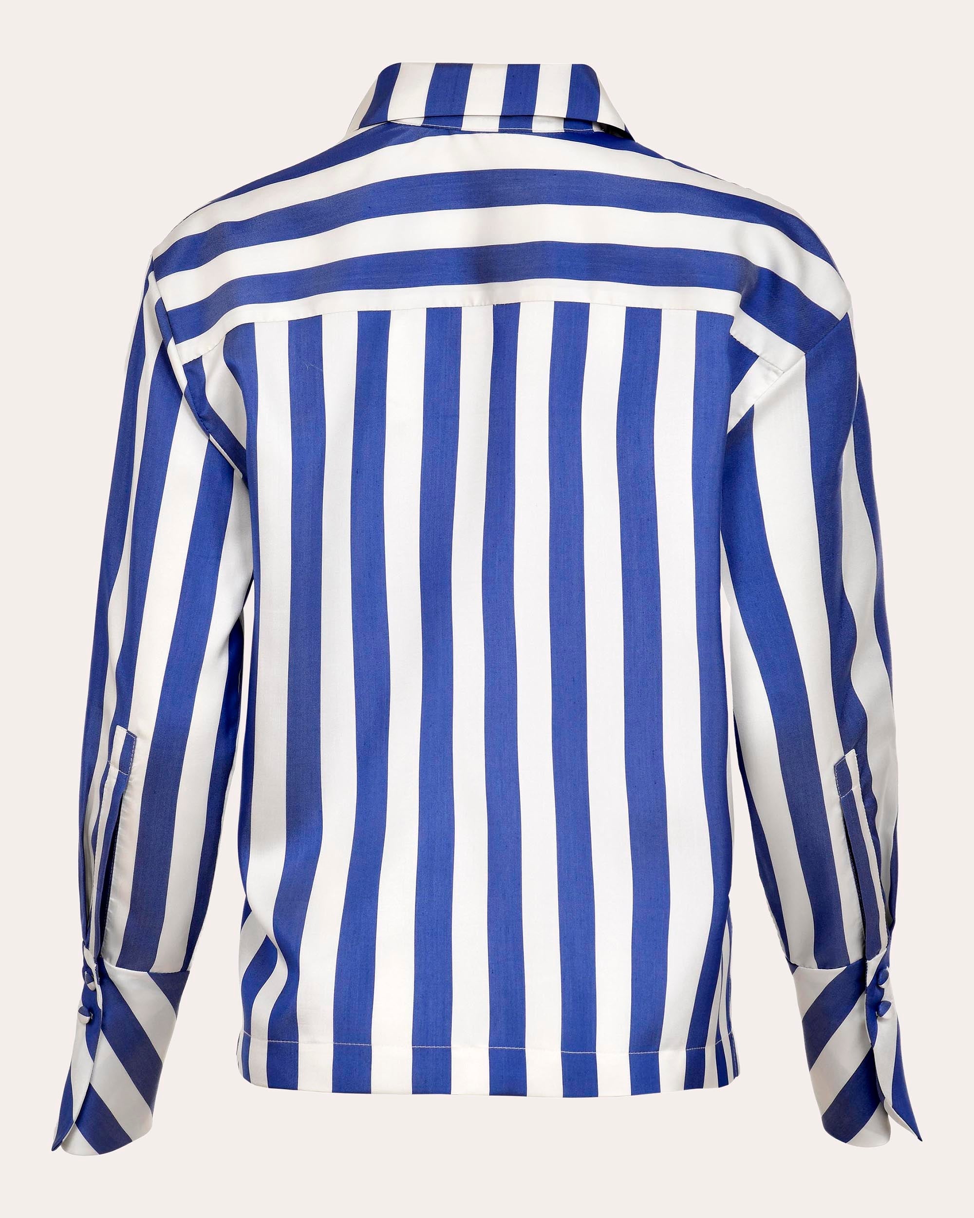 Cielo Striped Silk Blouse