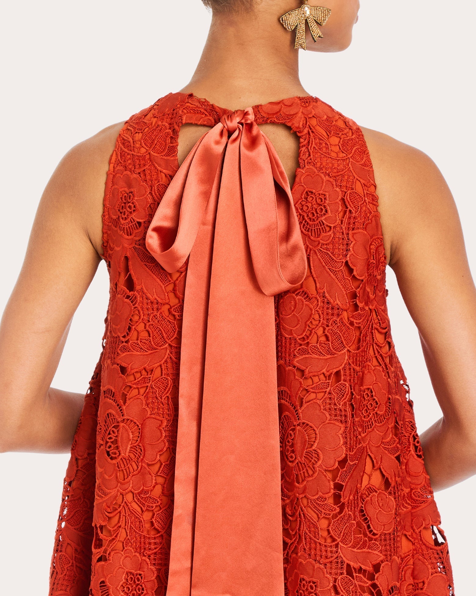 Luli Scalloped Guipure Lace Mini Dress
