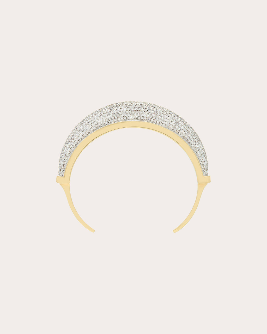 Luna 18K Gold Diamond Pavé Cuff Bracelet