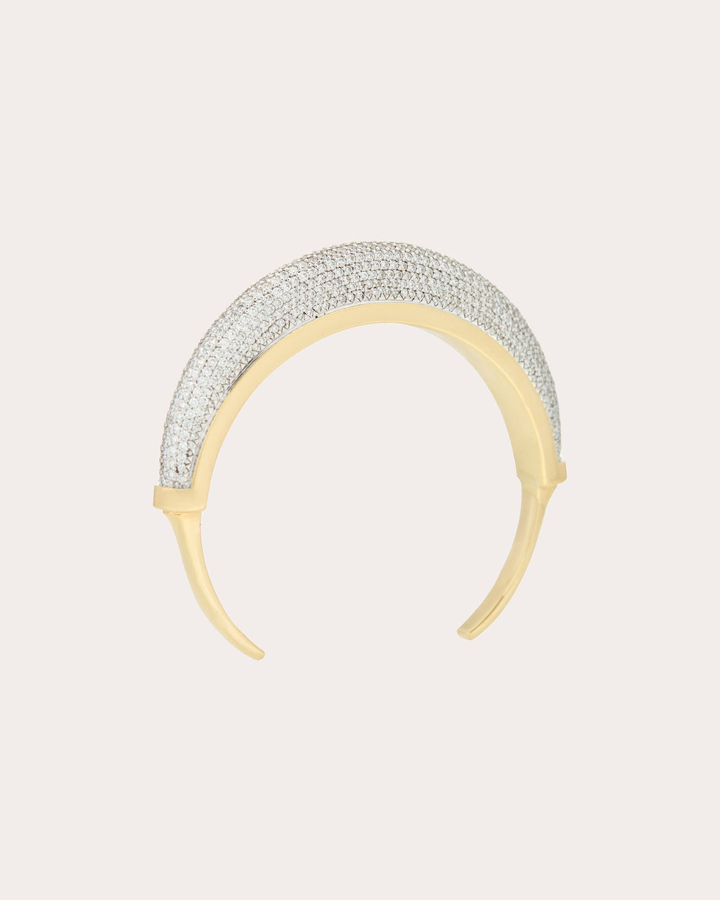 Luna 18K Gold Diamond Pavé Cuff Bracelet