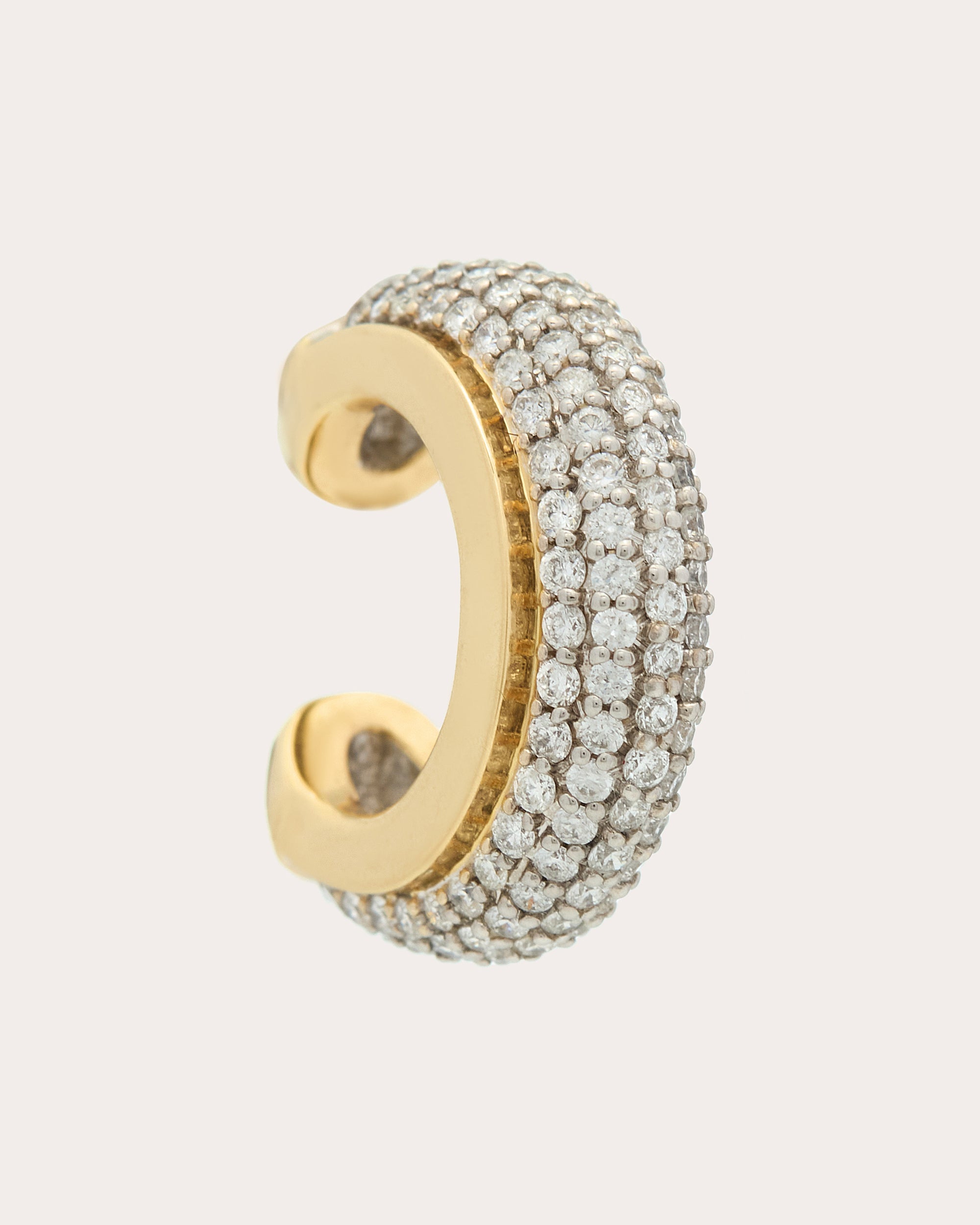 Luna 18K Gold Diamond Pavé Ear Cuff
