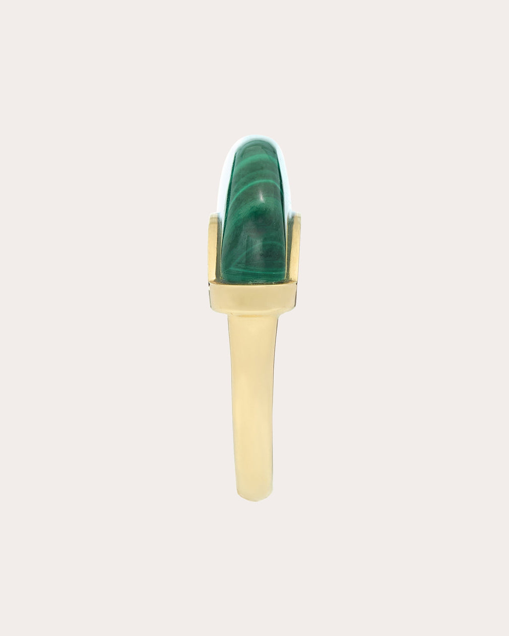 Luna 18K Gold Malachite Ring